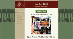 Desktop Screenshot of kochsdeli.com