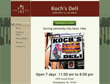 Tablet Screenshot of kochsdeli.com